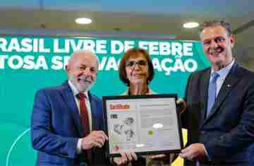  Lula recebe certificado de país livre da febre aftosa 